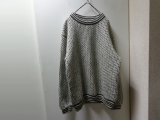 80'S L.L. Bean BIRD'S EYE LOW-GAUGE WOOL × RAYON KNIT SWEATER（L.L. ビーン バーズアイ柄 ローゲージ仕様 ウール × レーヨン ニット セーター）MADE IN NORWAY（M）