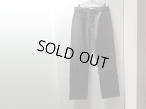画像1: 00'S OLD GAP 5 POCKETS LEATHER PANTS（オールド ギャップ 5ポケット仕様 本革 レザーパンツ）こげ茶（実寸W31 × L30.5）