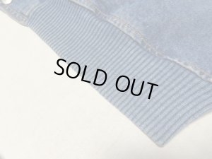 画像8: 90'S intel 2-TONE DENIM STADIUM JACKET（インテル刺繍ロゴ入り 2トーン仕様 デニム スタジアム ジャケット）MADE IN CANADA（L）