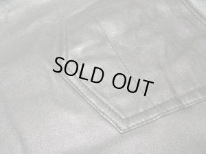 画像10: 00'S DKNY 5 POCKETS LAMB LEATHER PANTS（ダナキャラン 5ポケット仕様 ラムレザー 羊革 レザーパンツ）黒（実寸W35 × L31.5）