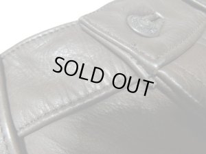 画像3: 00'S OLD GAP 5 POCKETS LEATHER PANTS（オールド ギャップ 5ポケット仕様 本革 レザーパンツ）こげ茶（実寸W31 × L30.5）