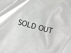 画像7: 00'S DKNY 5 POCKETS LAMB LEATHER PANTS（ダナキャラン 5ポケット仕様 ラムレザー 羊革 レザーパンツ）黒（実寸W35 × L31.5）