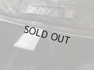 画像5: 00'S DKNY 5 POCKETS LAMB LEATHER PANTS（ダナキャラン 5ポケット仕様 ラムレザー 羊革 レザーパンツ）黒（実寸W35 × L31.5）