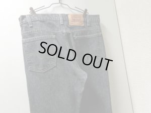 画像9: 90'S Levi's 517 BOOTS CUT BLACK DENIM PANTS（リーバイス 517 ブーツカット 先染め 黒 デニム パンツ）MADE IN USA（実寸W33 × L30）