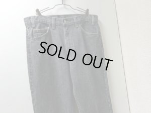 画像2: 90'S Levi's 517 BOOTS CUT BLACK DENIM PANTS（リーバイス 517 ブーツカット 先染め 黒 デニム パンツ）MADE IN USA（実寸W33 × L30）