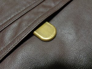 画像9: 00'S OLD J.CREW LEATHER CAR COAT WITH WOOL LINER（オールド J.クルー ウール混紡裏地付き レザー 本革 カーコート）こげ茶(XL)　