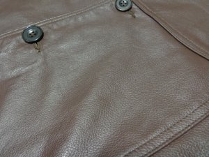画像5: 00'S OLD J.CREW LEATHER CAR COAT WITH WOOL LINER（オールド J.クルー ウール混紡裏地付き レザー 本革 カーコート）こげ茶(XL)　