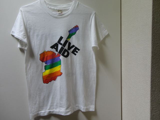 80'S LIVE AID（ライヴエイド）両面プリントTシャツNON WASH（M） - ANAME