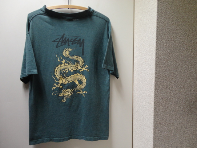 80〜90'S OLD STUSSY T-SH(オールドステューシー初代ドラゴン Tシャツ 