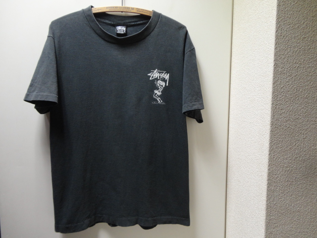 80〜90'S OLD STUSSY T-SH(オールドステューシー ツイストガール Tシャツ)黒タグ（M） - ANAME