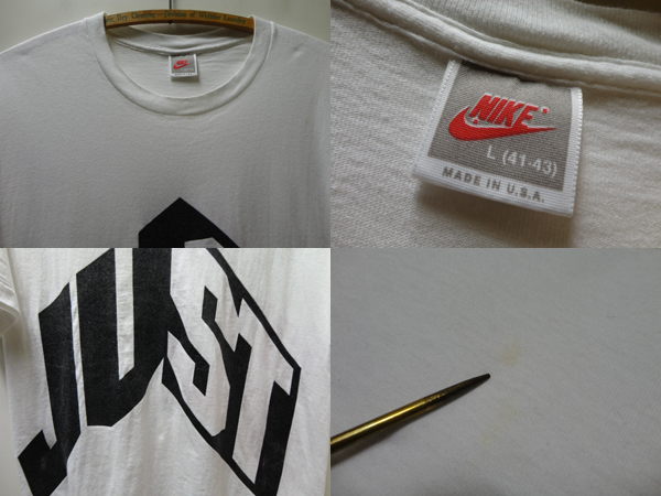 90'S NIKE JUST DO IT T-SH(ナイキ両面プリントTシャツ）MADE IN USA（L） - ANAME