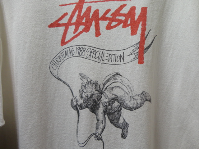 80'S OLD STUSSY CHRISTMAS 1988 SPECIAL EDITION T-SH(オールド 