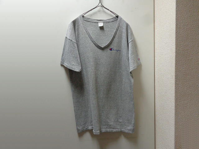 80'S Champion 88/12 GRAY V-NECK T-SHIRTS（チャンピオン 灰杢VネックTシャツ）MADE IN USA
