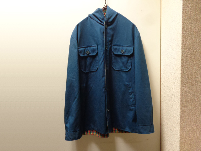 80'S WOOLRICH SHIRTS JACKET WITH HOODED（ウールリッチ フード付きシャツジャケット）(M) - ANAME