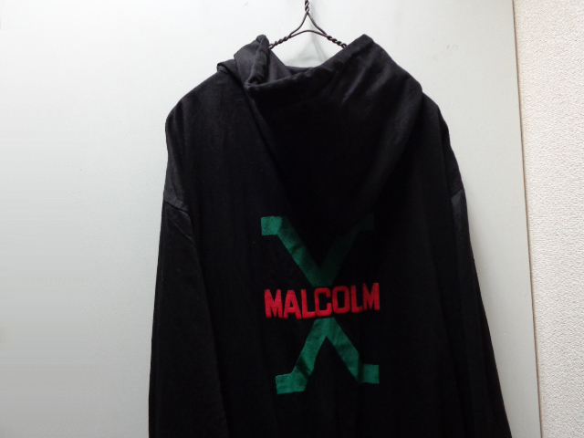 90'S MALCOM X ZIP UP COTTON PARKA（マルコムX ジップアップコットン 