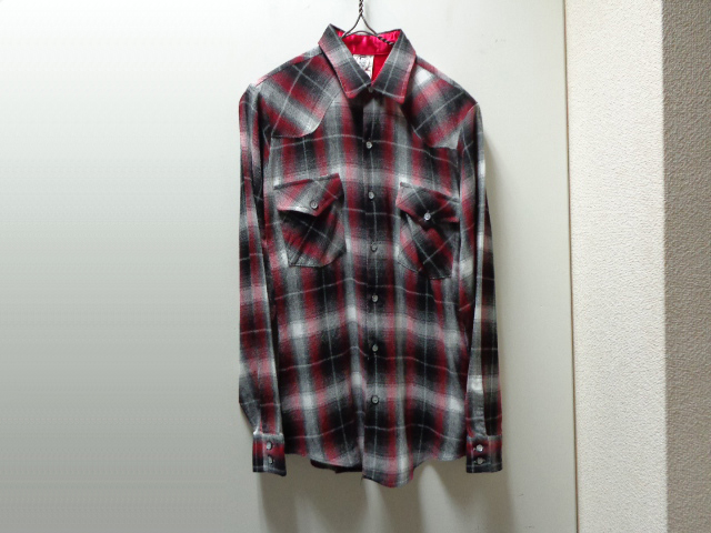 60'S ARROW OMBRER CHECK PATTERN L/S WESTERN RAYON SHIRTS（アロー オンブレチェック柄