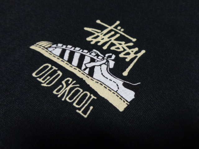 90'S STUSSY OLD SKOOL FLAVOR L/S T-SHIRTS WITH HOODED(USA製