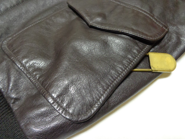 00'S RALPH LAUREN A-2 LEATHER JACKET WITH WOOL LINER（ラルフローレン ウール混紡裏地付き