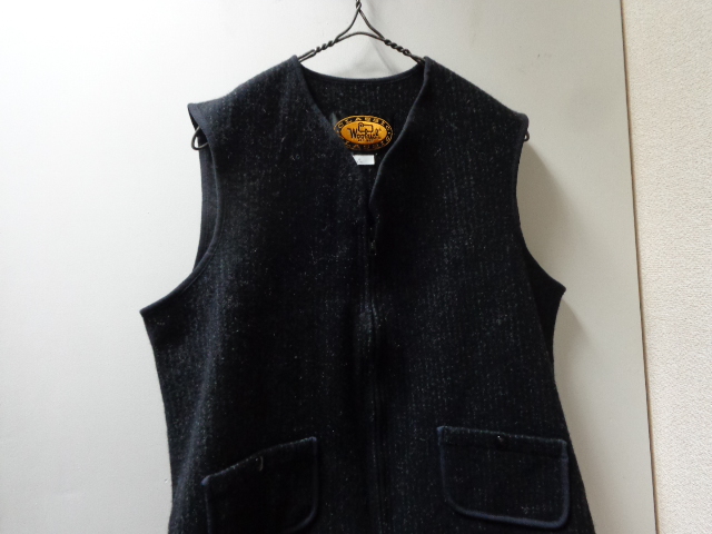 90'S WOOLRICH BROWN'S BEACH TYPE MELTON VEST (ウールリッチ