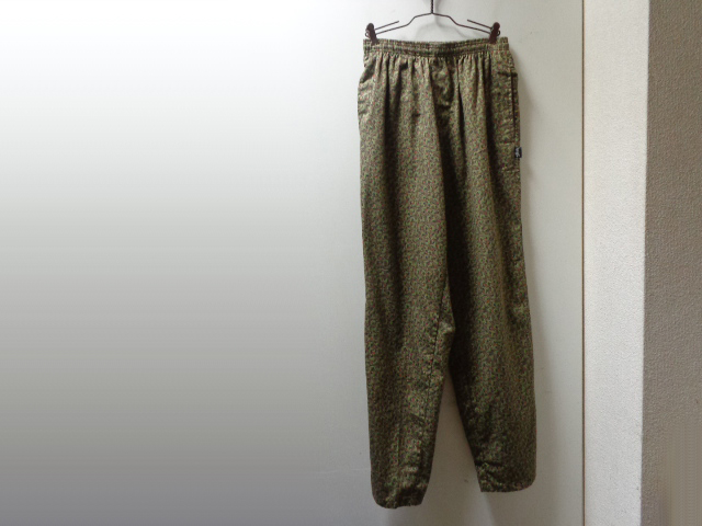 80'S OLD STUSSY REPEATING PATTERNE COTTON EASY PANTS（オールドステューシー 総柄仕様