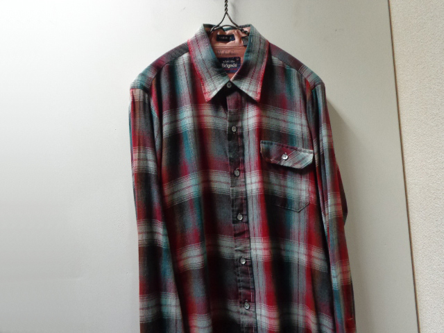 70'S ARROW OMBRER CHECK PATTERN L/S RAYON SHIRTS（アロー オンブレ 