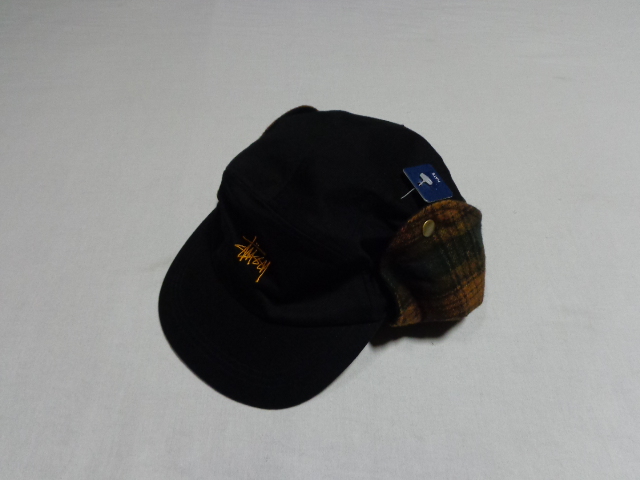 90'S OLD STUSSY COTTON × WOOL CAP（オールドステューシー コットン 