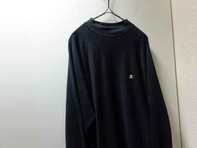 90'S Champion REVERSE WEAVE MOCK-NECK SWEAT WITH POCKET（チャンピオン リバースウィーブ  モックネック仕様ポケット付きスウェット）MADE IN USA（XL） - ANAME