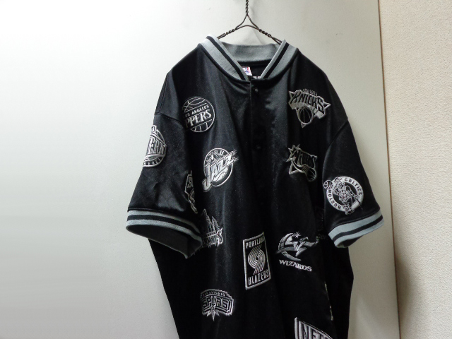 00'S unique NBA S/S BASKET BALL JERSEY TOPS(NBAチーム刺繍ロゴ入り 