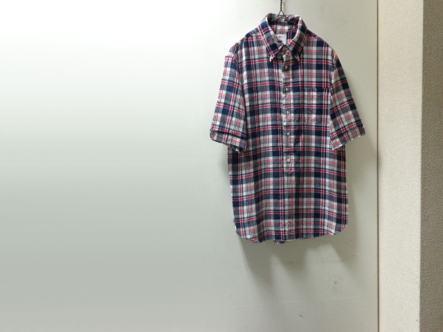 00'S BROOKS BROTHERS CHECK PATTREN PULLOVER S/S COTTON SHIRTS ...