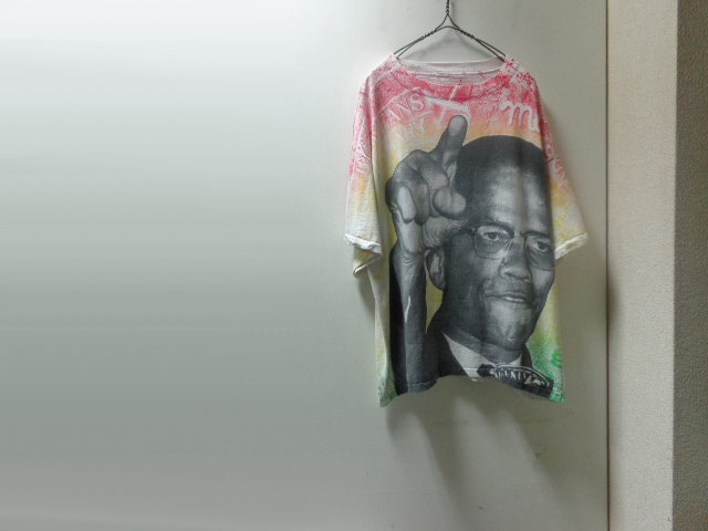 90'S Malcolm X T-SHIRTS（マルコムX Tシャツ）（XL位） - ANAME