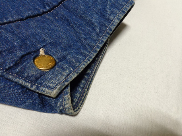 60'S Sears INDIGO DENIM COVER ALL WITH BLANKET LINER（シアーズ