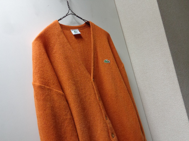 00'S LACOSTE HI-GAUGE WOOL KNIT CARDIGAN（ラコステ ハイゲージ仕様