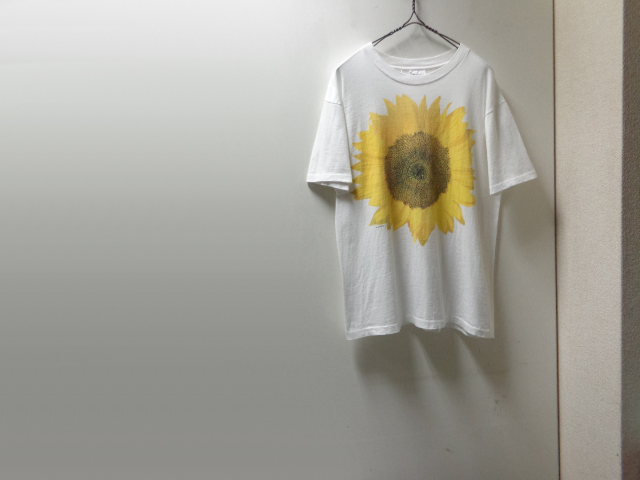 90'S SUN FLOWER T-SHIRTS （向日葵 Tシャツ）MADE IN USA（M） - ANAME
