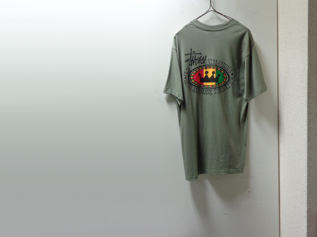90'S OLD STUSSY T-SHIRTS（USA製 オールドステューシー 黒タグ Tシャツ）DEAD STOCK（L） - ANAME