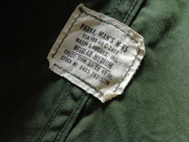 68'S US ARMY M-65 FISH TAIL PARKA（1968年製 USアーミー M-65
