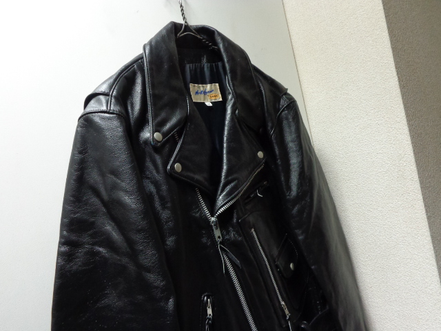 80'S BATES D POCKET DOUBLE LEATHER RIDERS JACKET（ベイツ Dポケット