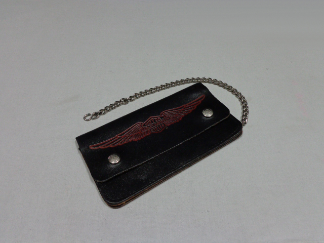 80'S HARLEY DAVIDSON LEATHER WALLET WITH CHAIN（USA製 ハーレー