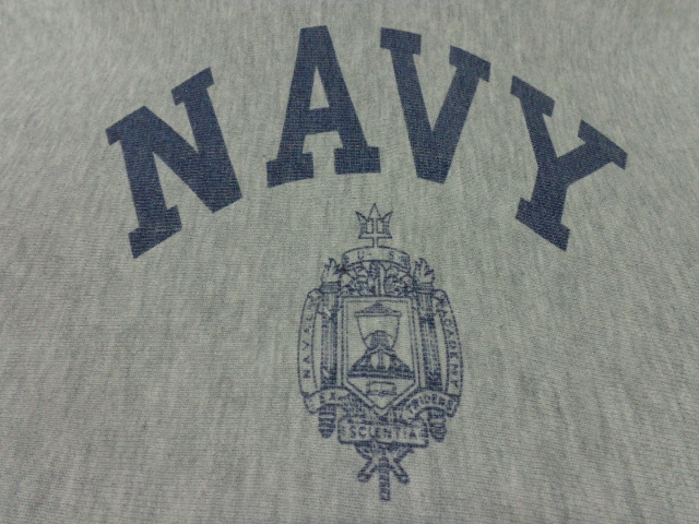 80'S Champion US NAVY REVERSE WEAVE SWEAT PARKA (チャンピオン 米国海軍 染込みプリント入り