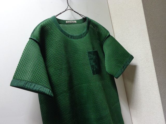 00'S Acne Studios T-SHIRTS WITH POCKET（アクネ ストゥディオズ ポケット付き メッシュ仕様Tシャツ）MADE IN PORTUGAL（34） - ANAME