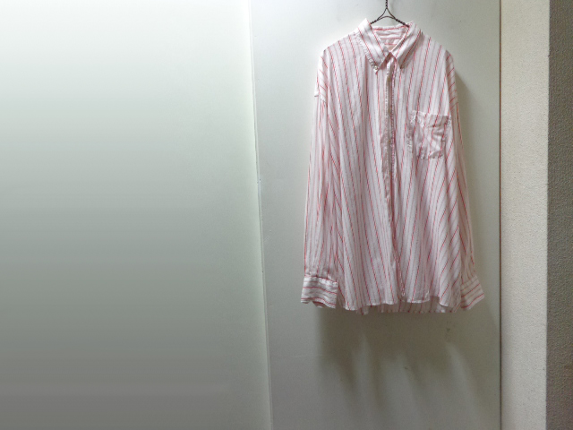 NEW OUR LEGACY STRIPE PATTERN WIDE L/S COTTON SHIRTS（新品 アワー