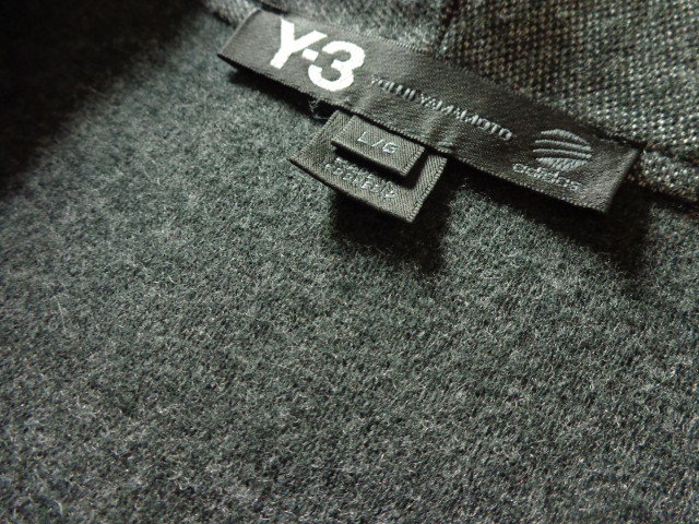 11'S Y-3 YOHJI YAMAMOTO WOOL × POLYESTER KNIT JACKET WITH HOODED