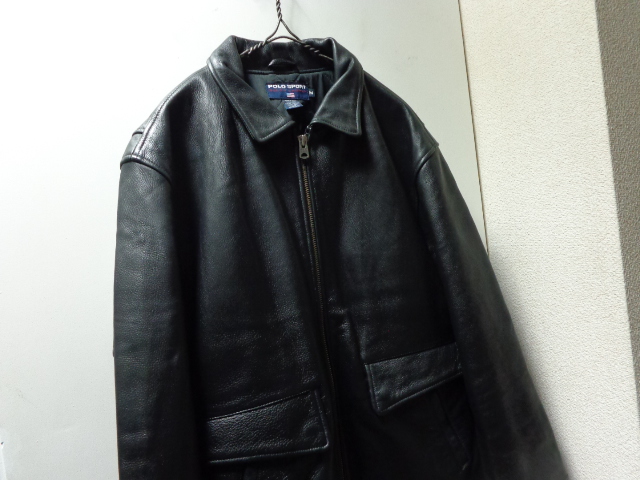 90'S RALPH LAUREN POLO SPORT LEATHER SPORTS JACKET（ラルフローレン