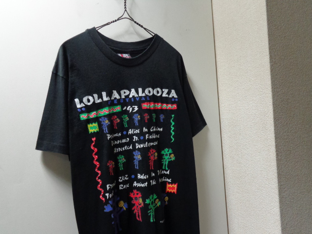 93'S LOLLAPALOOZA T-SHIRTS（1993年製 ロラパルーザ Tシャツ）MADE IN USA（L） - ANAME