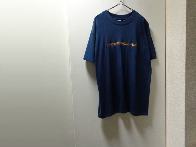 90'S PORSCHE T-SHIRTS（ポルシェ 刺繍ロゴ入り Tシャツ）MADE IN USA（L）