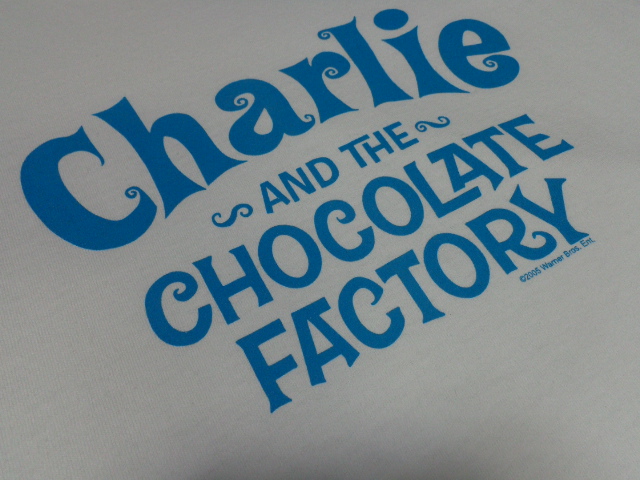 05'S Charlie and the CHOCOLATE FACTORY T-SHIRTS（2005年製 映画 
