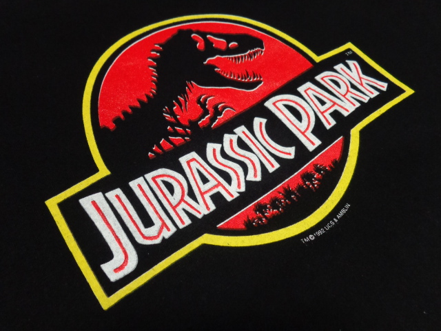 92'S JURASSIC PARK T-SHIRTS（1992年製 映画 ジュラシックパーク T ...