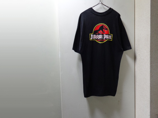 92'S JURASSIC PARK T-SHIRTS（1992年製 映画 ジュラシックパーク Tシャツ）MADE IN USA（XL） - ANAME
