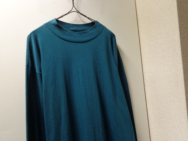 90 S Hanes Mock Neck L S Plain T Shirts ヘインズ モックネック仕様 長袖 無地 Tシャツ Dead Stock Xl Aname
