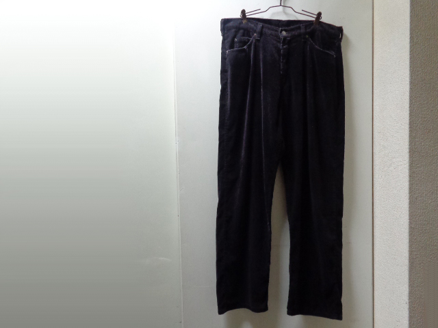 90'S Levis 565 WIDE BLACK CORDUROY BAGGY PANTS（リーバイス 太畝 黒