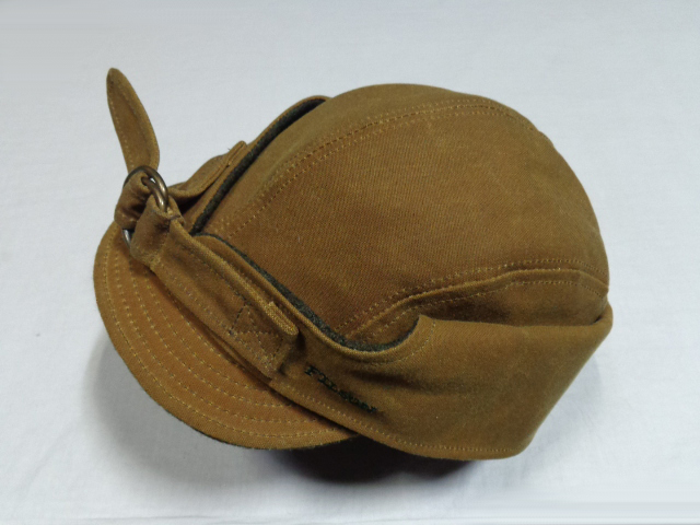 90'S FILSON OILD CLOTH EAR FLAP CAP WITH WOOL LINER（フィルソン